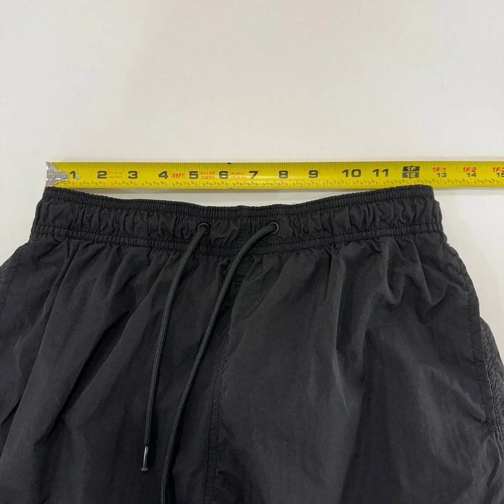 H&M Nylon Swim Trunks Mens Small Black Drawstring‎ Mesh Lined | Gorpcore